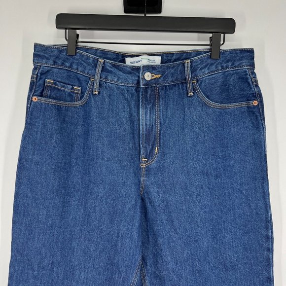 Old navy Jeans Extra High Waisted Rise Wide Leg Blue Denim - Picture 3 of 9